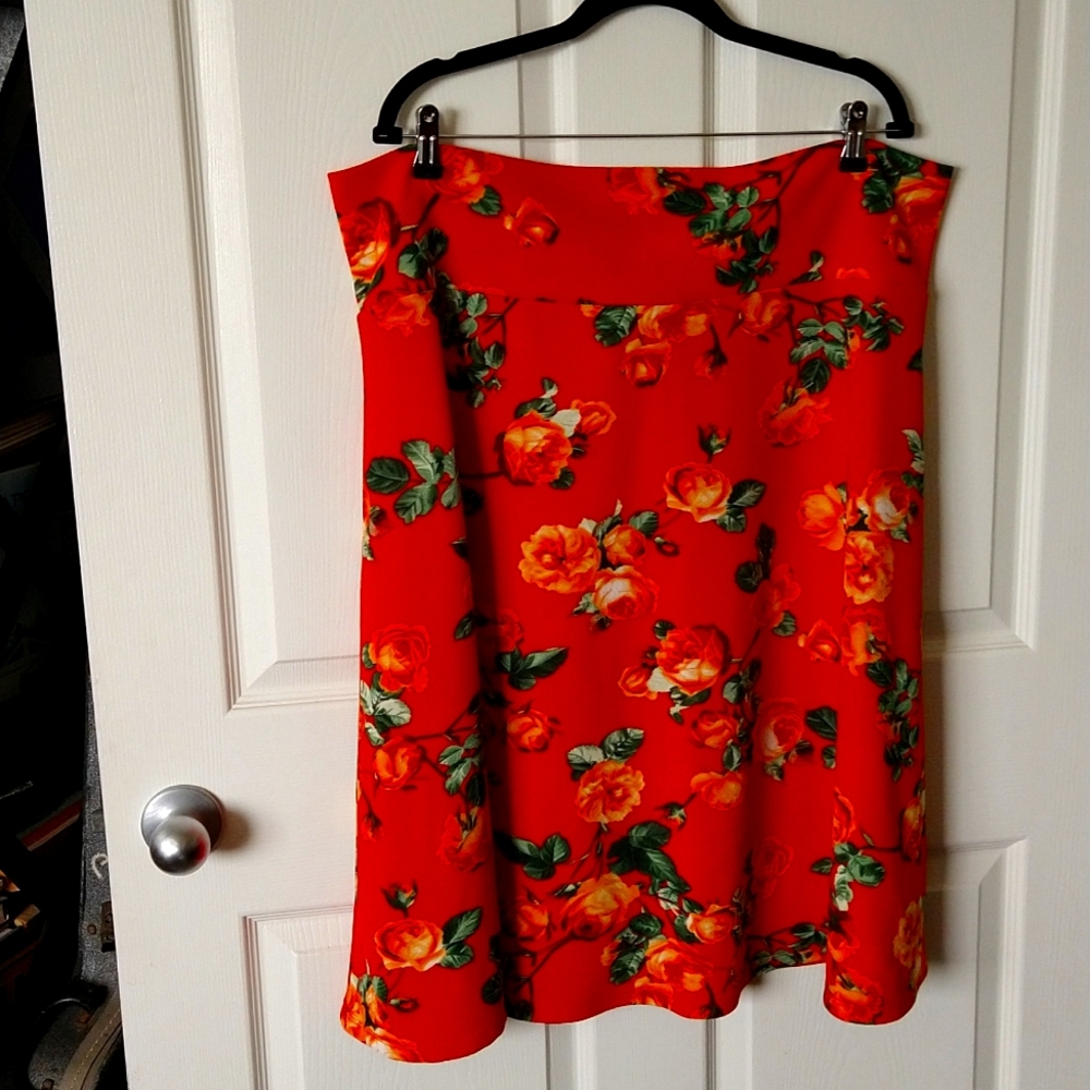 Fun brightly colored skirt, size 3X
